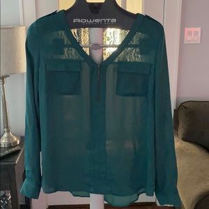 Candies blouse - green - size large